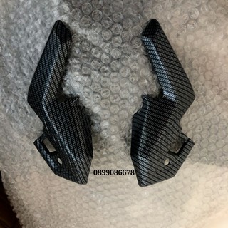Bộ Ốp Gác chân sau Honda Air Blade AB AirBlade 2020 2021 Carbon - Phụ kiện đồ chơi xe máy Honda Air Blade AB