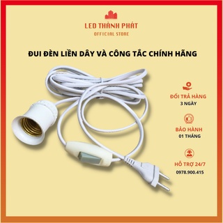Đui đèn liền dây 5A -250V, đui đèn chịu nhiệt, chịu mưa, có công tắc dạ quang