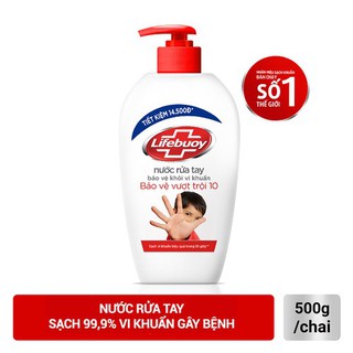 Nước rửa tay Lifebuoy bảo vệ vượt trội 10 500g
