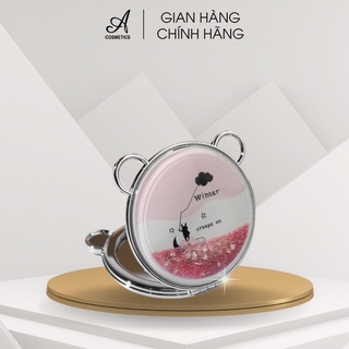 Gương nhũ trang điểm Acosmetics mini soi được 2 mặt