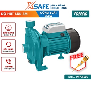Máy bơm nước 550W TOTAL TWP25506 motor dây đồng, chiều cao bơm tối đa 25m, lưu lượng tối đa 100 lít/ph