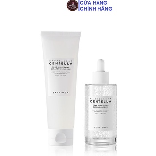 Bộ 2 Sản Phẩm Dưỡng Trắng Sáng Da Skin1004 Madagascar Centella Tone Brightening (Serum + Sữa Rửa Mặt)