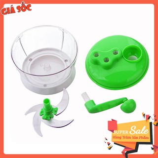 Máy xay rau củ quay tay, cắt tỏi ớt đa năng