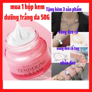 (MUA 1 TẶNG 3 SP) Kem trăng da dưỡng trắng da nam nữ , da dầu ,kem dưỡng trắng body kem dưỡng toàn thân Tendering 50G