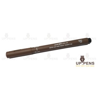 Bút lông viết chữ calligraphy Uni Pin Fine Line - Brush - Màu nâu (Sepia)
