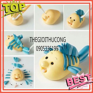 Combo 10 cục đất sét nhật tặng kèm khoen và móc khoá cùng hướng dẫn