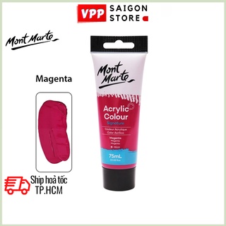 Màu Acrylic Mont Marte 75ml - Magenta - Acrylic Colour Paint Signature 75ml (2.54oz) - MSCH7513