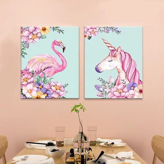 Tranh tô màu kết hợp Unicorn T327 - T326