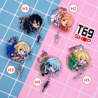 Móc khóa mica anime Sword Art Online - Mẫu 1