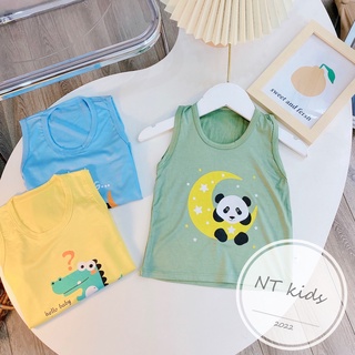 Áo Ba Lỗ Hoạt Hình Chất Thun Lạnh Nhiều Màu Sắc Cho Bé Trai, Bé Gái A002 - Umee Kids