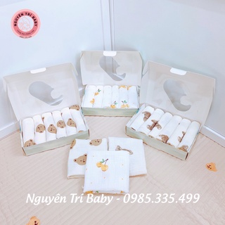 Khăn xô sữa nhăn mipbi hộp 6 cái cho bé