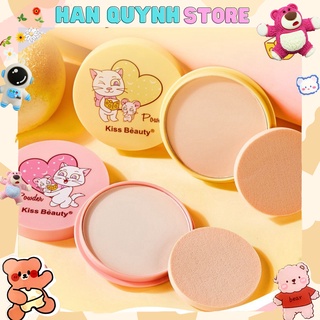 Phấn Phủ Kiềm Dầu Dạng Nén Kiss Beauty Cartoon Cheese