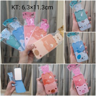 Gương soi kèm lược bỏ bóp mẫu dài (6.3×11.3cm)