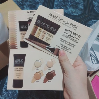 Mẫu Thử 4 Ô Kem Nền Make Up For Ever Matte Velvet Skin Full Coverage Foundation