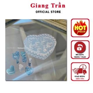 Khuôn silicon làm nail hình trái tim , nơ , gấu cực đẹp và bền - Đồ nail giá rẻ