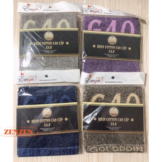 Khăn Mặt Cotton Emya G4.0 Cao Cấp 100% sợi Cotton tự nhiên, bông mềm mịn, thấm nước tốt 30X50
