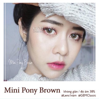 Lens áp tròng MINI PONY BROWN - HSD 1 NĂM