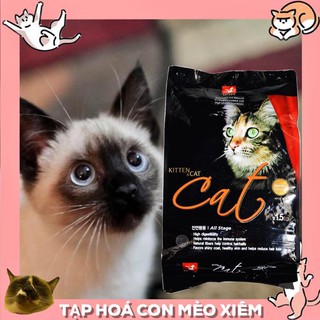 Hạt cho mèo Cat s eye 1kg, thức ăn khô mọi lứa tuổi mèo lớn nhỏ con Con Mèo Xiêm