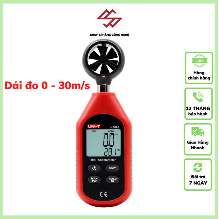 Máy đo tốc độ gió Uni-T UT363 ( ĐO TỐC ĐỘ GIÓ, ĐO NHIỆT ĐỘ )