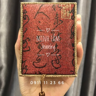 Combo 10 hộp gấm đựng trang sức vòng tay kích thước 7x10 cm