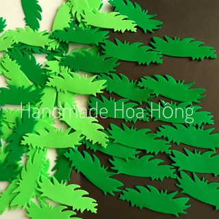 50 bụi cỏ / cây cỏ / cỏ, 5x1.7cm bằng giấy xốp - hình trang trí thiệp, phong thư, bưu thiếp, bao lì xì - xốp mầm non