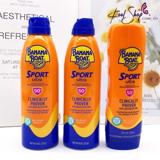 Chống nắng cho body Banana Boat Sport Ultra Broad Spectrum SPF 50+