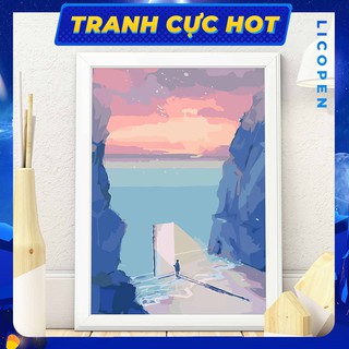 [CÓ SẴN] Tranh Tô Màu Theo Số Licopen - Tranh cánh cửa thần kỳ - MS91