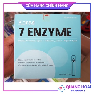 7 Enzyme Koras - Bổ sung enzym, vitamin, tăng cường tiêu hóa giúp ăn ngon, nâng cao sức khỏe