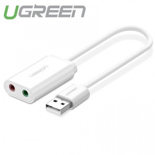 Cáp chuyển USB ra Sound UGREEN 30143 (jack 3.5mm Headphone và Microphone) cao cấp - Hàng chính hãng bảo hành 18 tháng