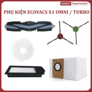 Phụ kiện khăn, chổi cạnh, chổi chính, chổi giữa, lọc bụi Robot Ecovacs Deebot X1 OMNI / X1 TURBO