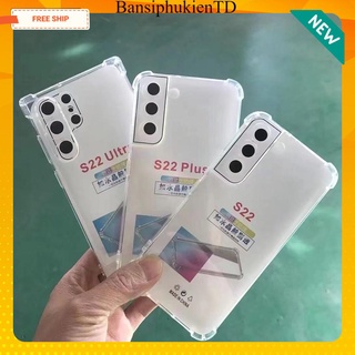 Ốp Trong Chống Sốc Samsung S22 , S22 Plus , S22 Ultra Có Viền Bảo Vệ Camera