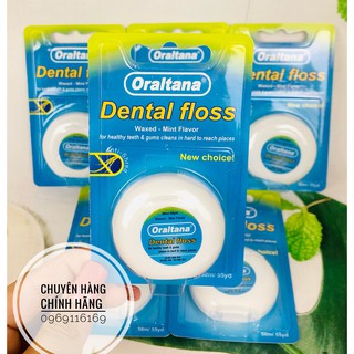 Chỉ nha khoa Oraltana 50m/ Cuộn - Chỉ nha khoa hương bạc hà Oraltana Dental Floss