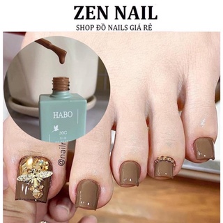 Sơn gel , Sơn móng tay gel hàn quốc màu nâu đất 15ml