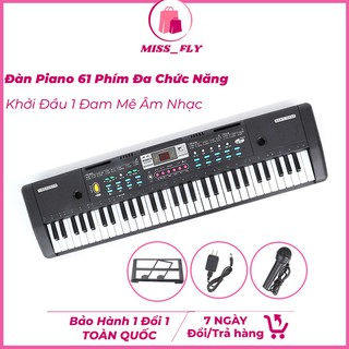 Đàn Piano điện tử cho bé Đàn 61 phím Organ phát triển tài năng âm nhạc cho người mới bắt đầu tặng kèm mic hát thỏa thích