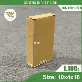 [FreeShip - Giá gốc tận xưởng] COMBO 200 Hộp 18x10x4 - Hộp Carton Đóng Hàng