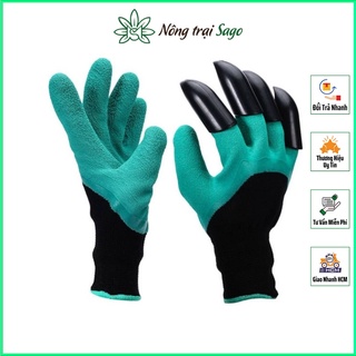 Bao Tay Làm Vườn Có Vuốt Chuyên Dùng, Độ Bền Cao, Vệ Sinh và Bảo Vệ Tốt Cho Tay Khi Làm Vườn - Nông Trại Sago