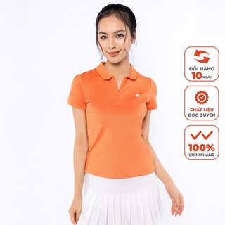 Áo Polo Nữ Livan Sport Màu Cam New Daily Thanh Lịch Chống Nhăn Nhàu Kháng Khuẩn Cao Cấp