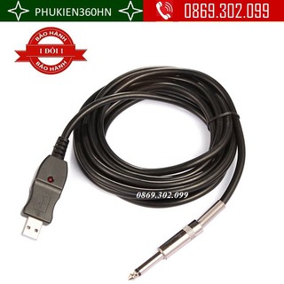Dây cáp 3m chuyển đổi giao diện jack 6.5mm cổng nối USB cho đàn guitar