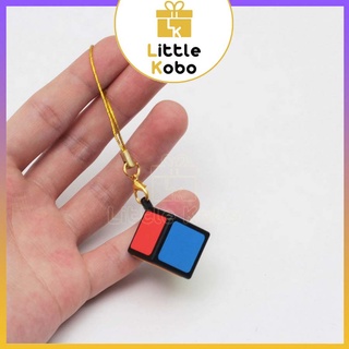 Móc Khóa Rubik 1x1 Móc Điện Thoại Rubic 1 Tầng Đồ Chơi Trẻ Em Phụ Kiện Trang Trí Dễ Thương