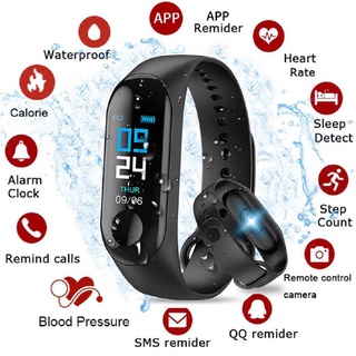 Sale 68% Đồng hồ thông minh nhắc nhở cuộc gọi lời nhắc qua SMS, blue Giá Gốc 214000 đ - 3K120