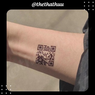 [Set 6] Hình Xăm Dán QR Quét Ra Chữ Ý Nghĩa I Love You HPBD Im Sorry Hottrend 2.5x2.5cm