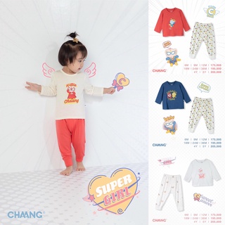 [Chính Hãng] Bộ dài cúc vai trẻ em cao cấp họa tiết super hero Chaang