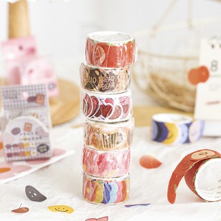 Cuộn washi tape nhiều stickers