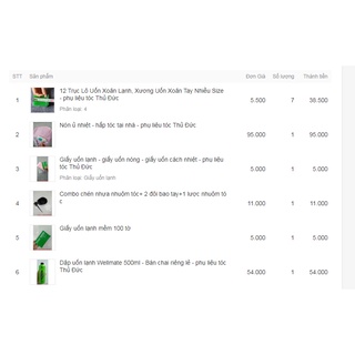 Combo khách hàng nhắn tin chọn mẫu