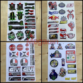 Sticker Logo nổi dán mũ bảo hiểm, xe máy, xe điện, laptop, điện thoại