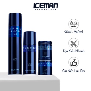 Sáp Vuốt Tóc Nam &amp; Gôm Xịt Tóc Tạo Kiểu BLUEMAN Giữ Tóc Luôn Vào Nếp