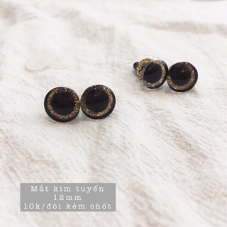 Mắt nhũ màu (kèm chốt, bán theo đôi)