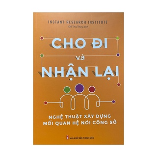 Sách - Cho đi và nhận lại ( MinhLongBooks )