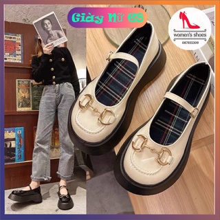Giày Nữ Lotili Khóa Dây Đính Đai Xích