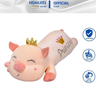 Gấu bông Heo Vương Miện gối ôm vải nhung mềm mại an toàn cho da [FREE SHIPP]